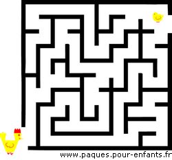 Jeux De P Ques Labyrinthes Imprimer Gratuits Jeu Facile Ou