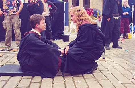 Behind the Scenes - Harry and Hermione Photo (31606173) - Fanpop