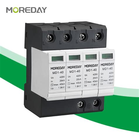 Moreday Power Surge Protector 2p 3p AC SPD Class B C Power SPD