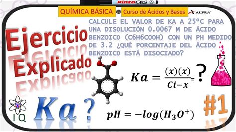 Calcular El Valor De La Constante Cida Ka Y El Porcentaje De