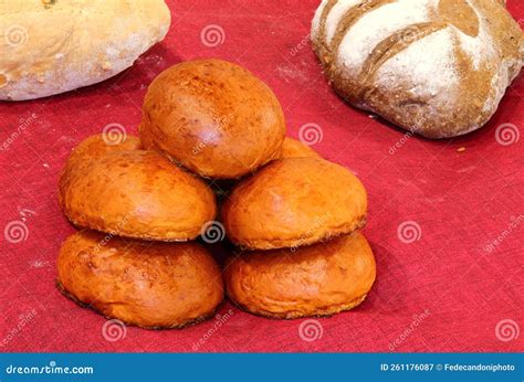 Many Loaves Of Bread Made With Mixed Flour And Seeds Freshly Baked