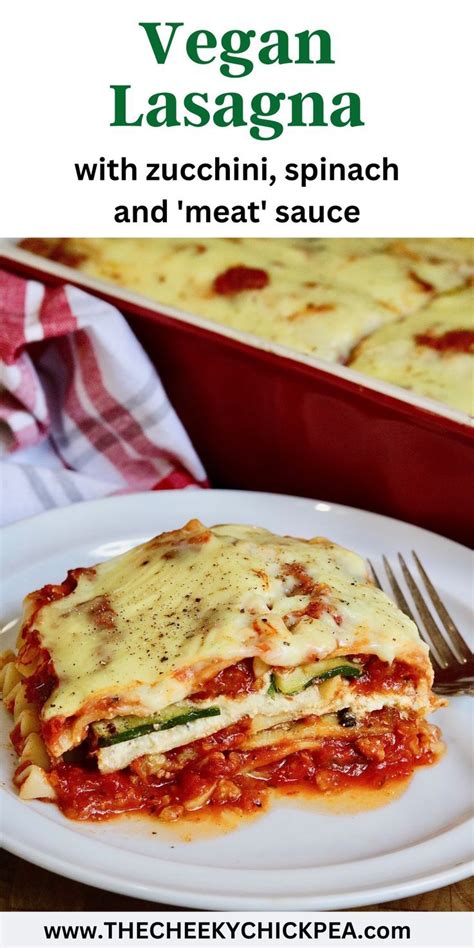 Vegan Lasagna Zucchini Spinach