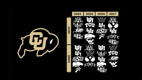 Colorado Buffaloes And Coach Deion Sanders Big 12 2024 Schedule Youtube