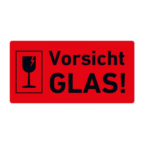 Versandaufkleber Vorsicht Glas Etiketten Online Bestellen