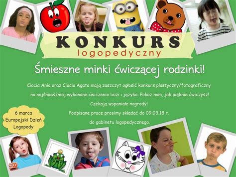 Konkurs logopedyczny Przedszkole Promyczek Tomaszów Mazowiecki