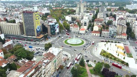 Beograd Panorama Beograda Snimljena Dronom Trg Slavija Kule