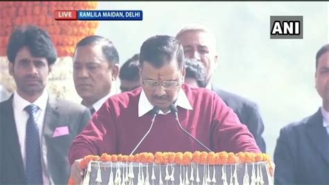 Arvind Kejriwal Takes Oath As Delhi Chief Minister For Third