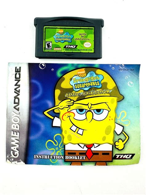 Spongebob Squarepants Battle For Bikini Bottom GBA Nintendo GBA