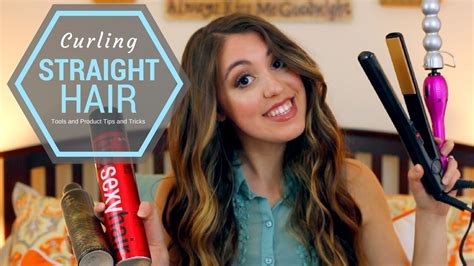 How To Curl Super Straight Hair Tips And Tricks Youtube