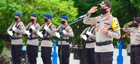 HUT Bhayangkara Ke 74 Polres Bintan Gelar Upacara Ziarah Di TMP