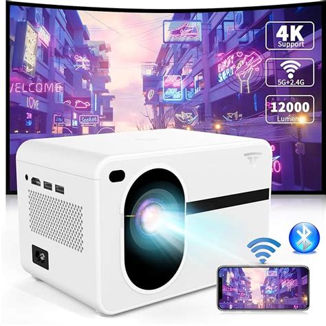 Amazon Projector With WiFi And Bluetooth Wielio Native 1080P