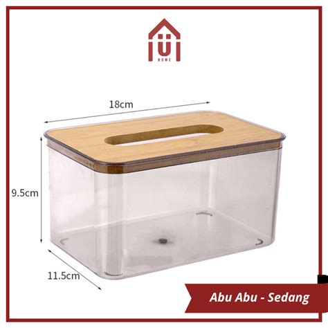 Jual UNISO TEMPAT KOTAK TISSUE ESTETIK TRANSPARAN PLASTIK TISSUE