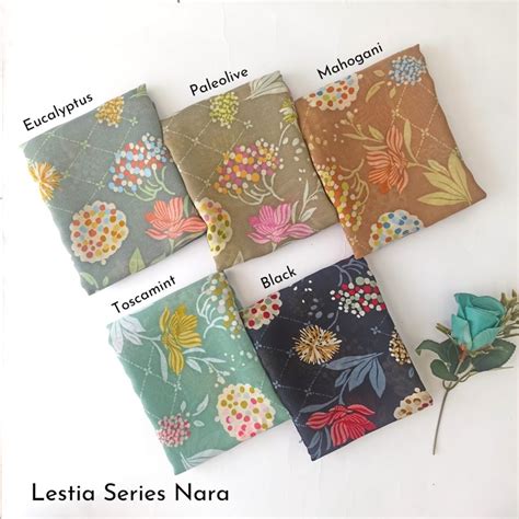 Jual Hijab Motif Segiempat Kerudung Segi Empat Poly Cotton Jilbab