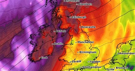 Uk Weather Forecast Atlantic Storm With 70mph Gales And Rain To Batter