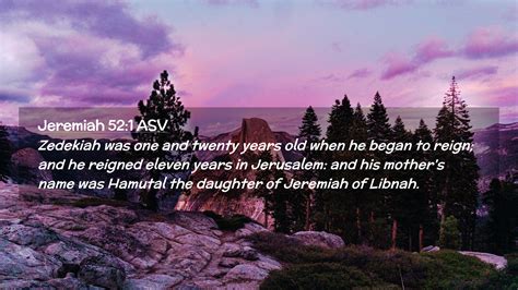 Jeremiah Asv Desktop Wallpaper Zedekiah Was One And Twenty Years