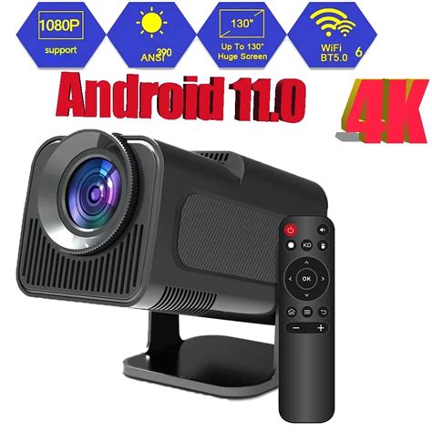 HY320 Proyector 4K Para Cine En Casa Dispositivo Port Til Con Android