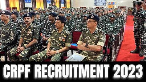 Crpf Recruitment Application Process For Over Vacancies