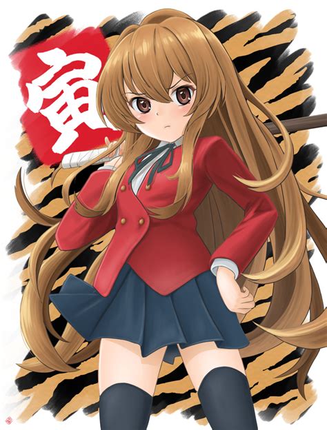 Safebooru 1girl Absurdres Aisaka Taiga Animal Print Artist Name Bangs