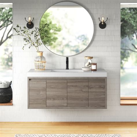 Modern Floating Bathroom Vanity Semis Online