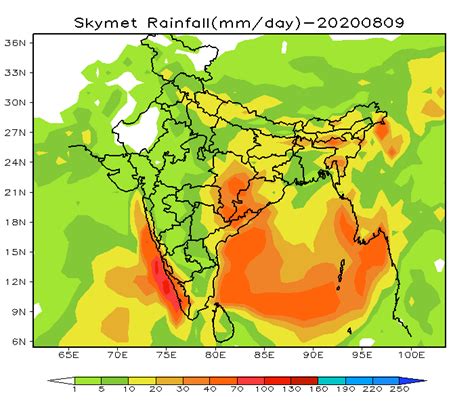 15 Days Rainfall Forecast For All The Cities And States Of India