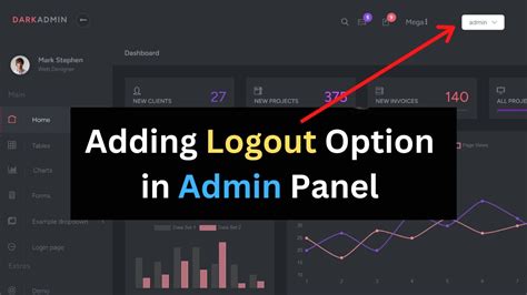 Adding Logout Option In Admin Dashboard Laravel Hotel Management