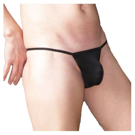 Mens Silky Soft Tanga String Bikini Bulge Contoured Pouch Briefs