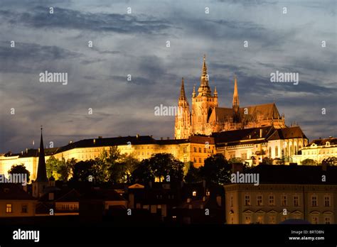 Prague Castle And Cathedral Stock Photo Alamy