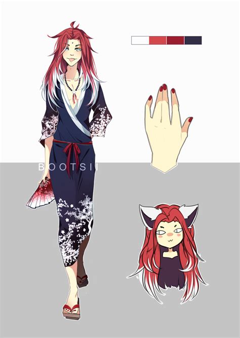 Closed Kimono Demon Auction Adopt By Bootsii On Deviantart