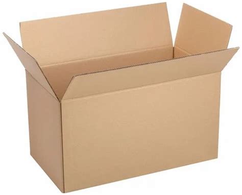 Rectangle Brown Plain Cardboard Box For Packaging Box Capacity 6 5