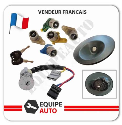 Kit Complet Serrure Barillet Neiman Et Bouchon Reservoir Pour Renault