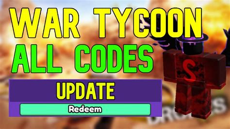 All War Tycoon Codes Roblox War Tycoon Codes April Youtube