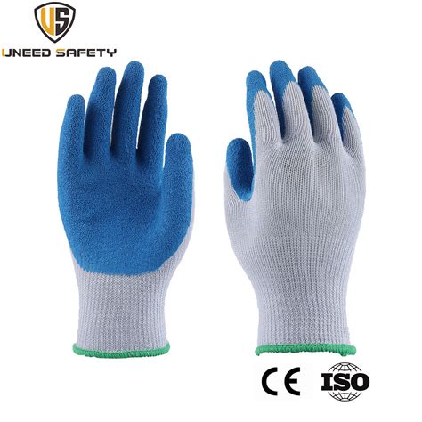 Latex Wrinkled Coated Safety Work Gloves For Gardening Household