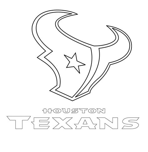 Houston Texans Logo Coloring Page