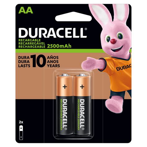 Pilas Recargables Duracell AA De 2500 MAh