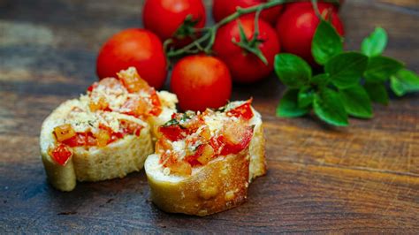 Bruschetta De Tomate E Manjericão Nutrição E Vida Saudável