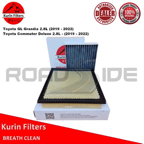 Kurin Combo Filters Air Charcoal Cabin For Toyota Gl Grandia