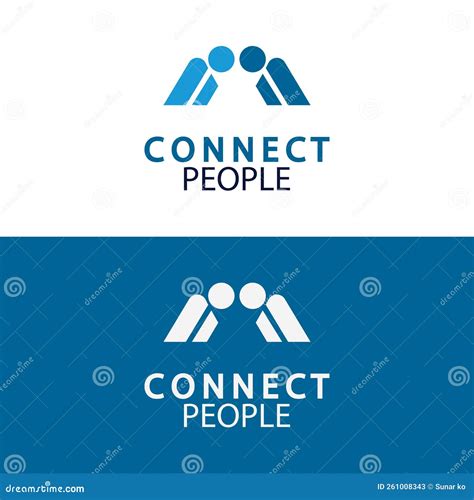 People Connect Logo Design Template Connection Logo For Business Stock