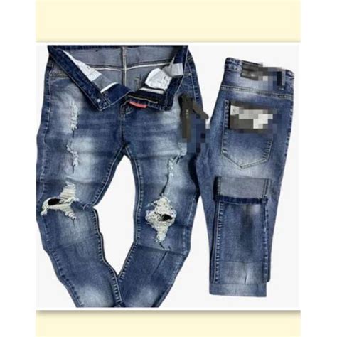Fashion Denim Jeans Men Rugged Blue Best Price Online Jumia Kenya