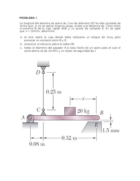 PDF Problema 2 Esfuerzo Deformación resistencia de materiales