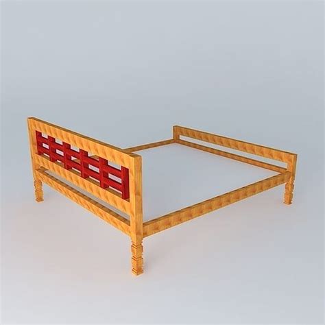 Wooden Cot 3d Model Cgtrader