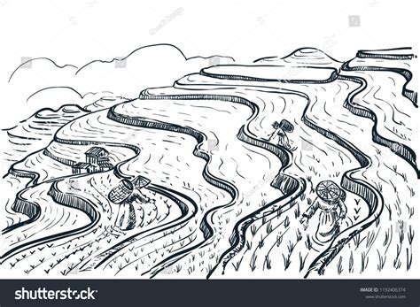 71 Banaue rice terraces sketch drawing for Kids | Sketch Art Design Ideas