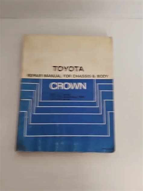 Toyota Crown Chassis Body Workshop Repair Manual Ms Ys Ls