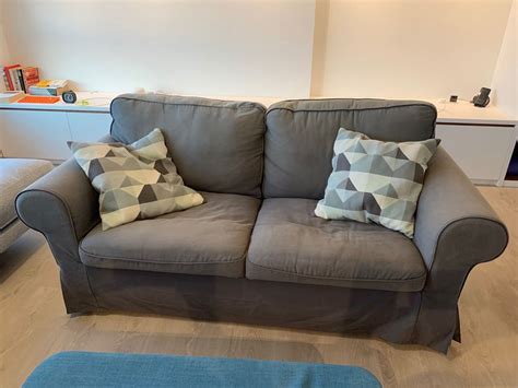 Ikea Ektorp 2 Seater Sofa In Grey Furniture And Home Living Furniture Sofas On Carousell