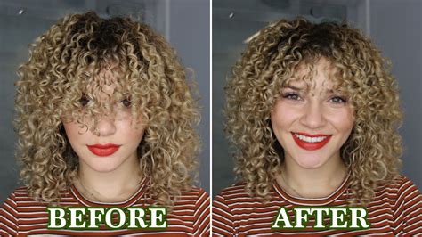 How To Cut Bangs On Curly Wavy Hair You