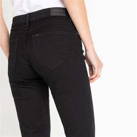 Jeans Marion Straight Black Rinse Från Lee Åhléns