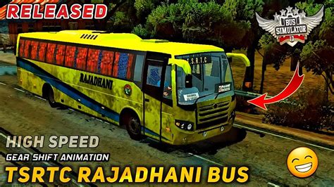 Dowload TSRTC RAJADHANI BUS MOD For Bus Simulator Indonesia Gear