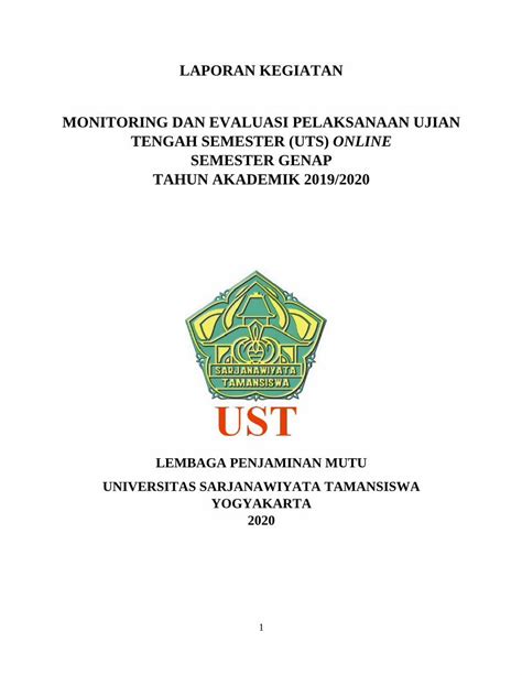 Pdf Laporan Kegiatan Monitoring Dan Evaluasi Dokumen Tips