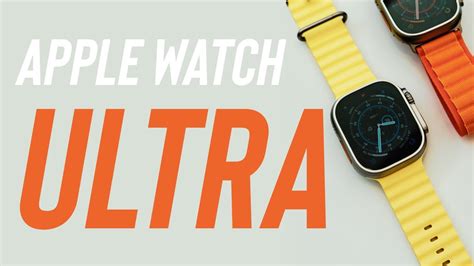 First Look At The New Apple Watch Ultra Youtube