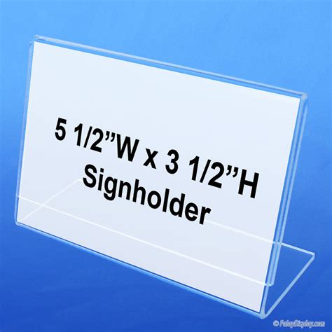 Slant Back Sign Holder 5 5 X 3 5 Slant Back Sign Holders Slant