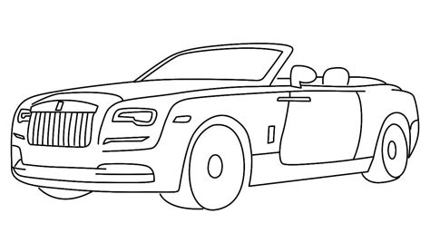 Rolls Royce Phantom V Coloring Page Free Printable Coloring Pages For